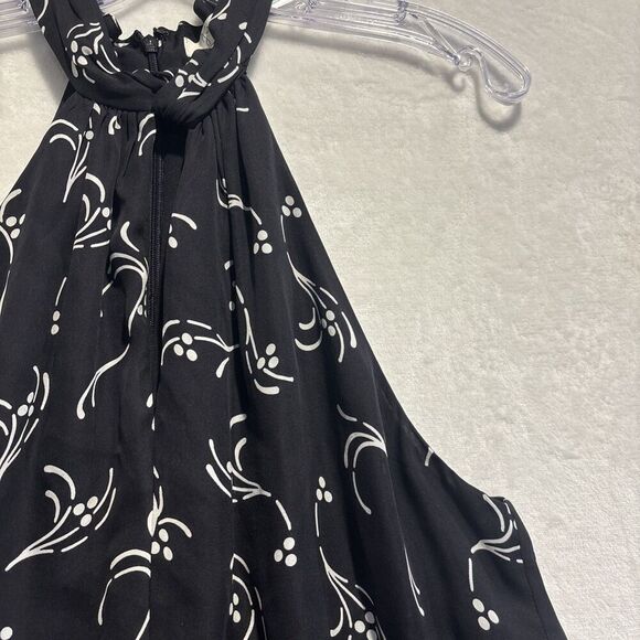 Joie Women's Silk Flowy Sleeveless Mock Neck Blouse Top Cami Suit Career XL - Picture 4 of 15